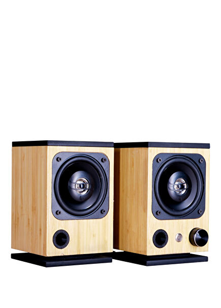 Desktop Hi-Fi Stereo Bambu Dolby Atmos Hoparlör 100W 