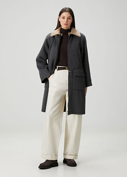 Anthracite Cashmere Coat