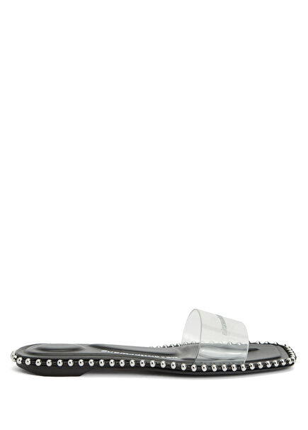 Nia Black Beaded Women's Slippers
