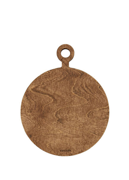 Ahşap Yuvarlak Servis Tabağı