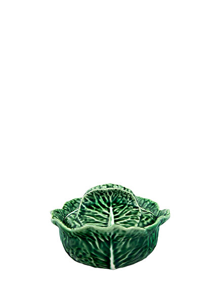 Cabbage Green Oval Ceramic Soup Bowl