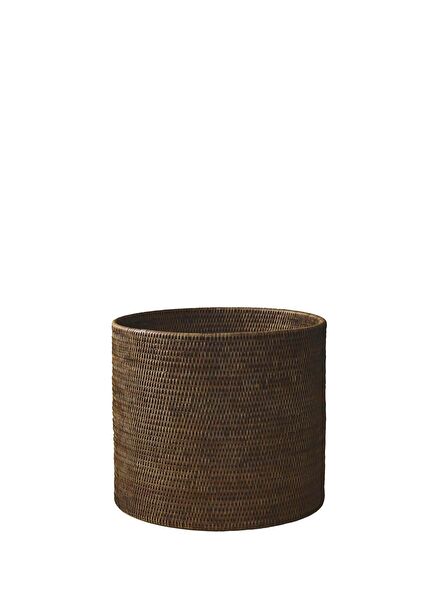 Kahverengi S Rattan Saksı