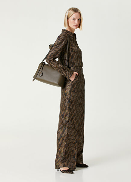 Brown Silk Pants