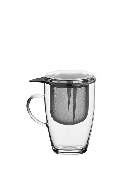 Herbal Tea Cup with Glass Strainer Lid