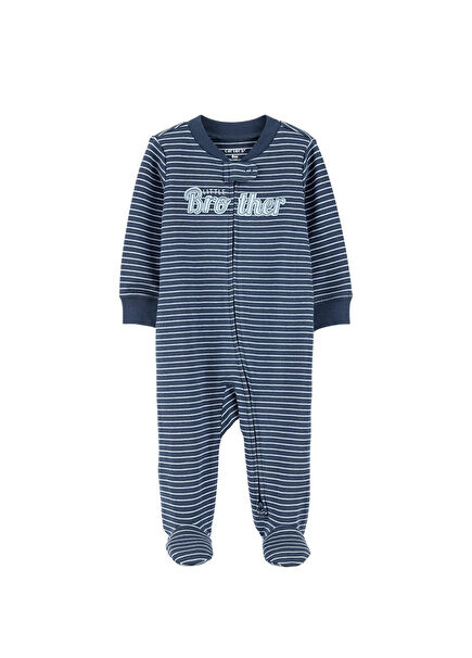 Striped Blue Baby Boy Sleeping Bag