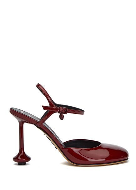 Toy Kırmızı Deri Topuklu Ayakkabı