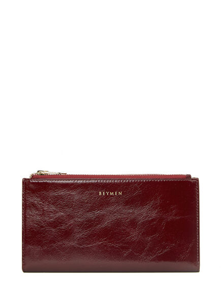 Burgundy Women's Leather Wallet