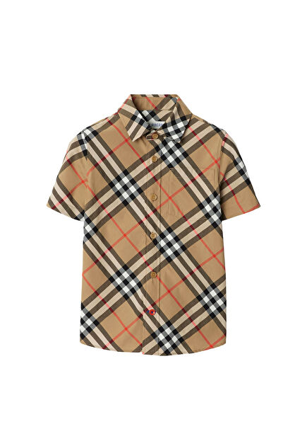 Owen Beige Unisex Kids Shirt
