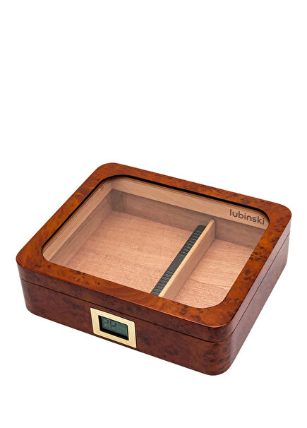 Basic Brown Humidor 30's Cigar Box