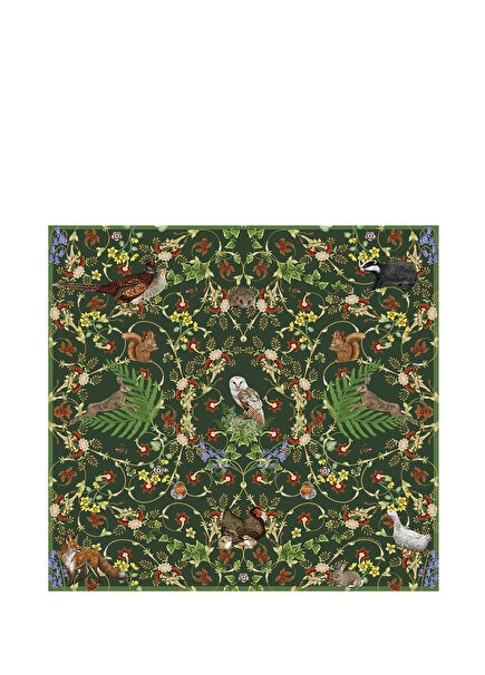 Celebration of the World Silk Scarf 120x120 cm