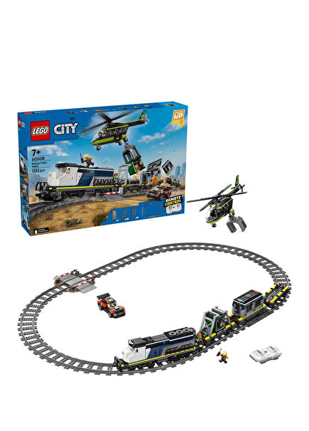 City Polis Treni Soygunu 1313 Parça 7+ Yaş Yapı Oyuncağı 60508