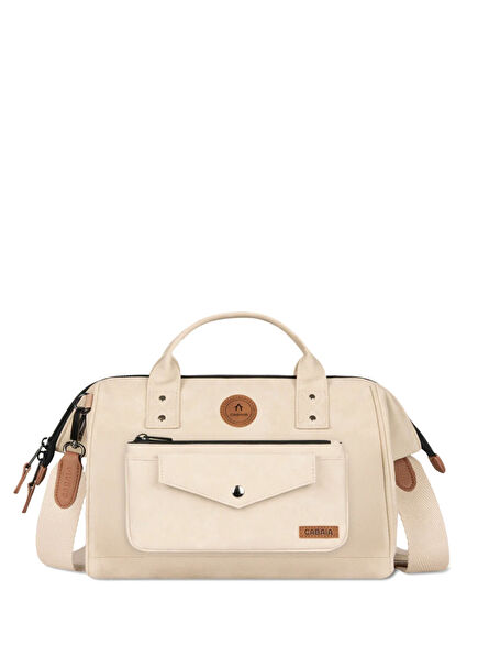 Cross Body Bag Andenne Bej Büyük Boy Kadın Omuz Çantası