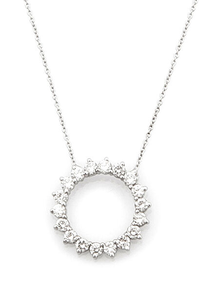 Women's Gold Necklace With Diamonds