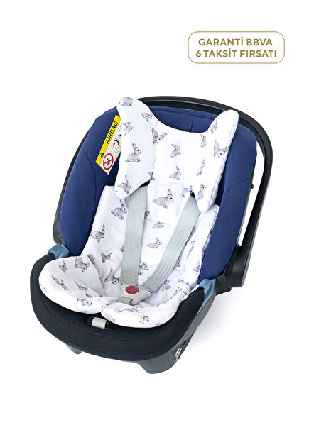 %100 Pamuk Iconique Lapin Puset ve Oto Koltuk Minderi