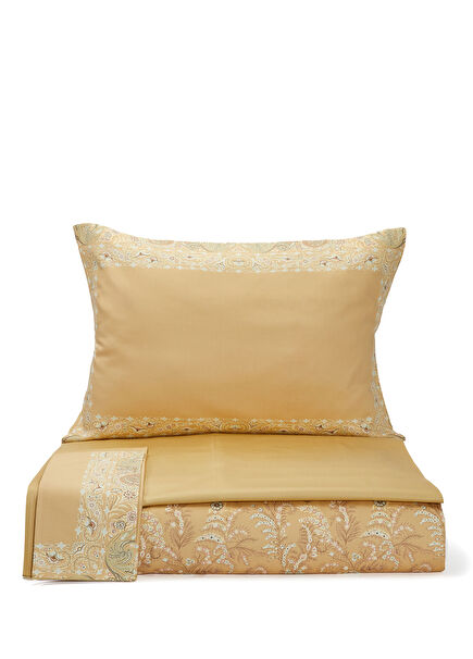 Beige Patterned Duvet Cover Set