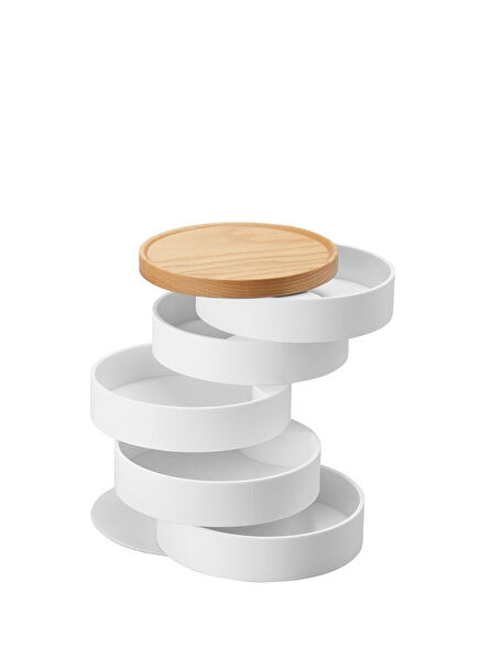 Tosca 5 Raflı Beyaz Mücevher Kutusu