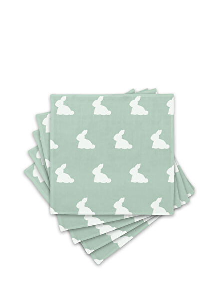 Mono Lapin Matcha Green Müslin 5’li Bebek Omuz Bezi 40 x 40 cm