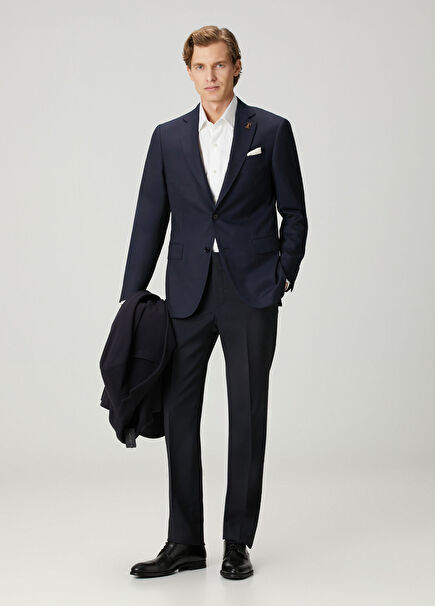 Vicenza Lacivert Yün Ceket