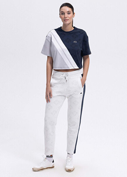 Kırık Beyaz Kadın Eşofman Altı EF381-OF