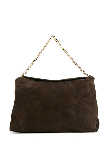 Kahverengi Large Kadın Deri Çanta