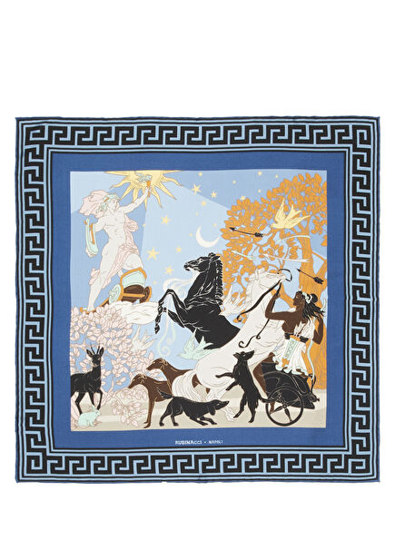 Artemide and Apollo Çok Renkli İpek Poşet Mendil