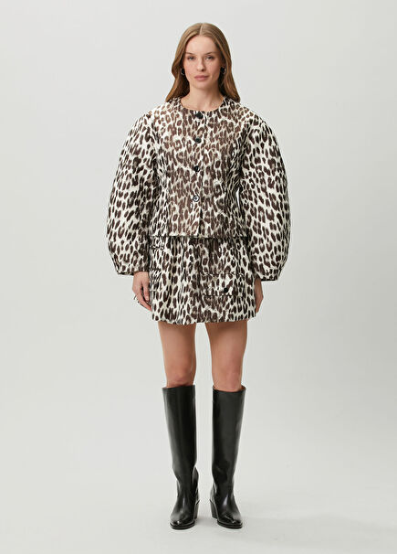 Samaya Leopard Print Mini Skirt
