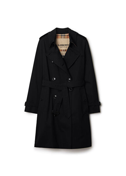 Mid-length Kensington Heritage Black Women's Trench Coat