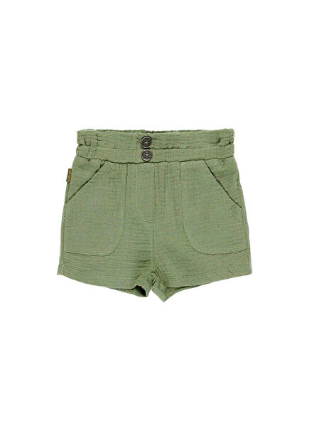 Khaki Girl's Baby Shorts