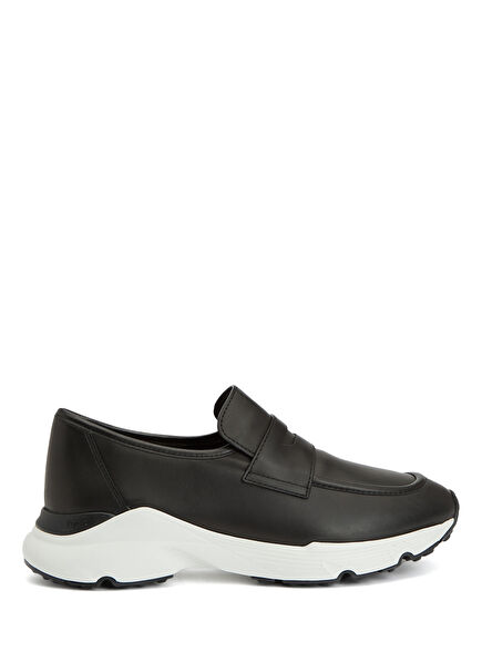 Siyah Kadın Deri Sneaker