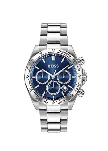 HB1514315 Metalik Gri Çelik Erkek Kol Saati