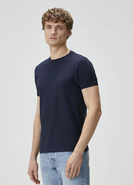 Lacivert Basic T-shirt