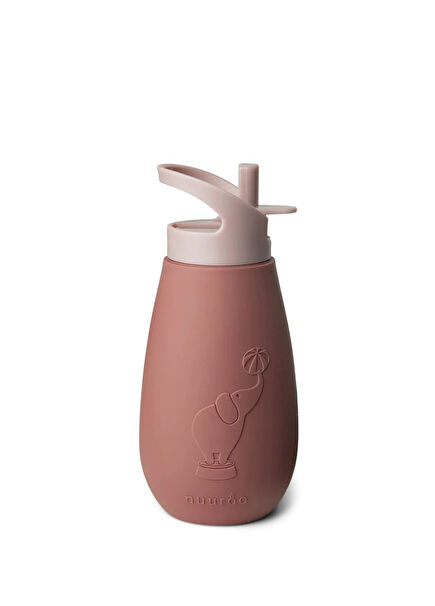 Pax Mahogany Pink Silicone Straw Bottle 350 ml