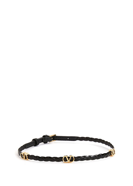 Black Women's Leather Bracelet
