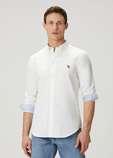 Beyaz Organik Pamuk Gömlek