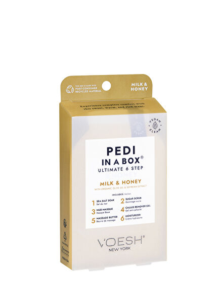 New York Pedi In A Box Ultimate Süt ve Bal 6 Adımlı Pedikür Seti