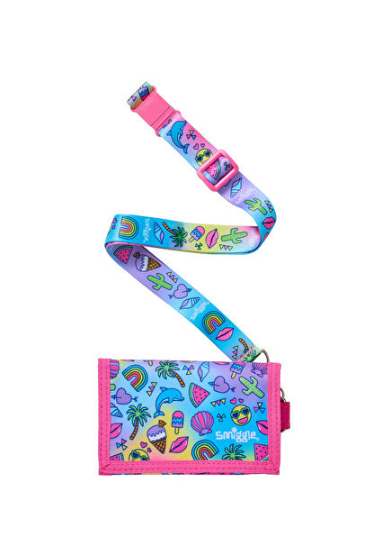 Wonder World Patterned Pink Strap Girls' Wallet