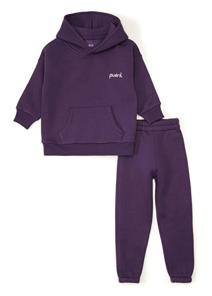 Purple 2-Pack Girls' Tracksuit Set