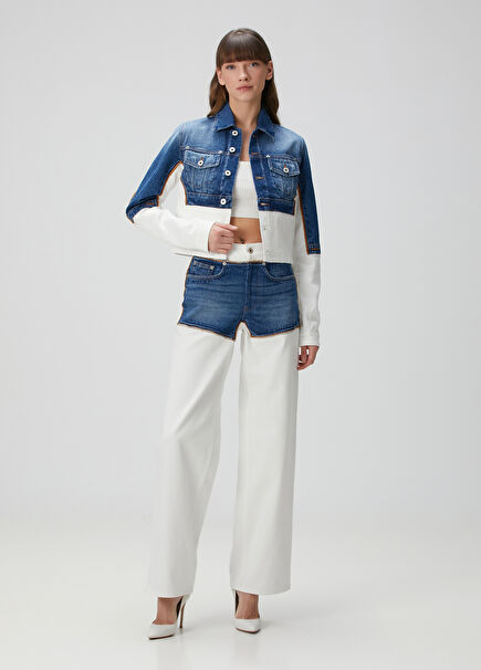 Petit Grand Blue White Jeans