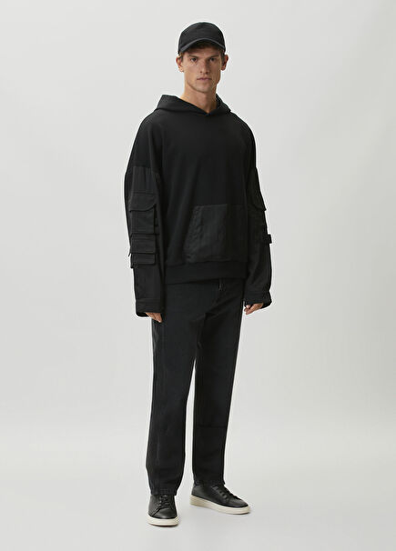 Regular Fit Siyah Jean Pantolon