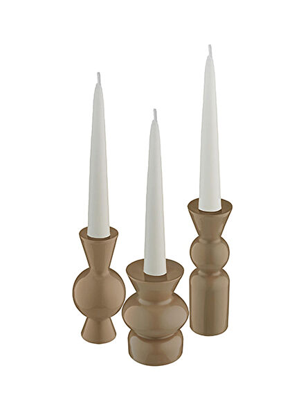 Goody Cream Porcelain Candlestick Set