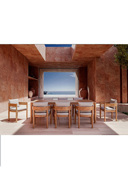 Mara Teak Tree Seating Table Set