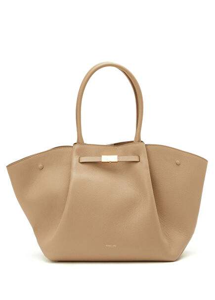 New York Beige Women's Leather Handbag
