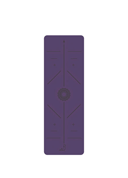 Focus Series 4.1 Mm Purple Natural Rubber Non-Slip Yoga Mat
