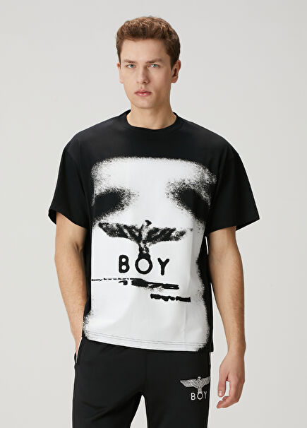 Ghoul Black Logo Printed T-Shirt
