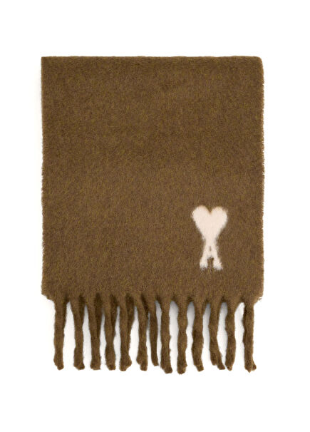 Dark Brown Women's Wool Scarf