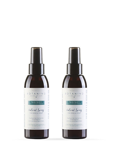 Köpekler İçin Organik İçerikli Pire & Kene Karşıtı Sprey Kovucu Koruyucu Önleyici 2 x 125 ml