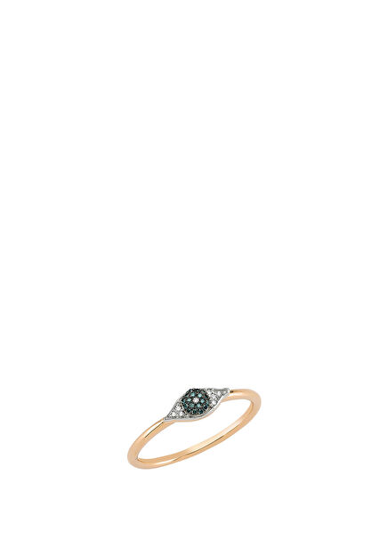 Eye Shaped Stone Stone Women's Gold Ring