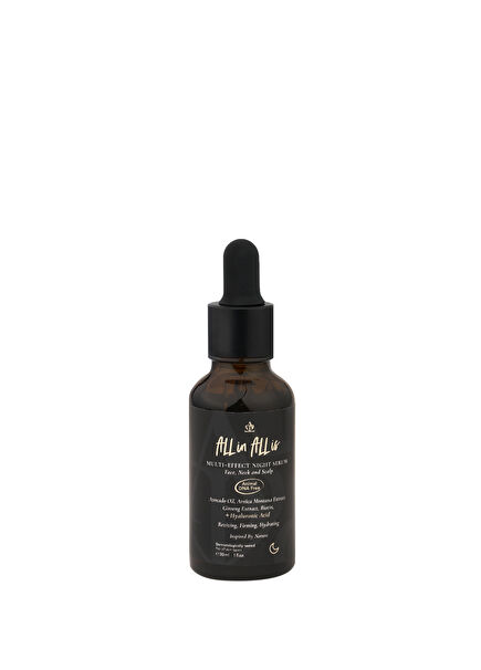 Multi Effect Hyalüronik Asit Avocado Yağı İçeren Yatıştırıcı ve Nemlendirici Gece Serum 30 ml