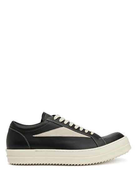 Black Men's Leather Sneakers