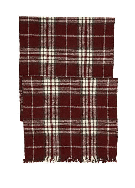 Burgundy Wool Scarf